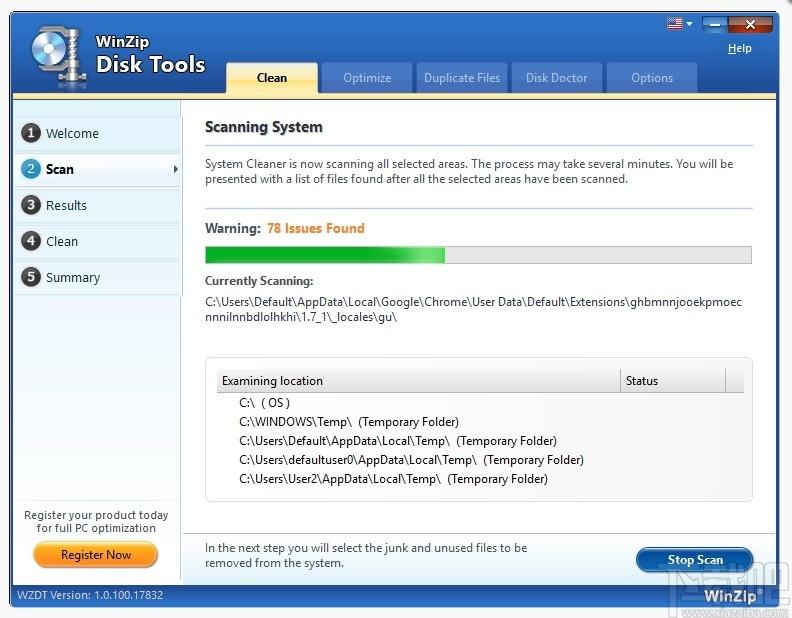 WinZip Disk Tools下载,系统优化,垃圾清理,内存清理,磁盘清理,系统清理